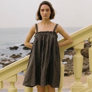 OZMA Charcoal Taupe Dress